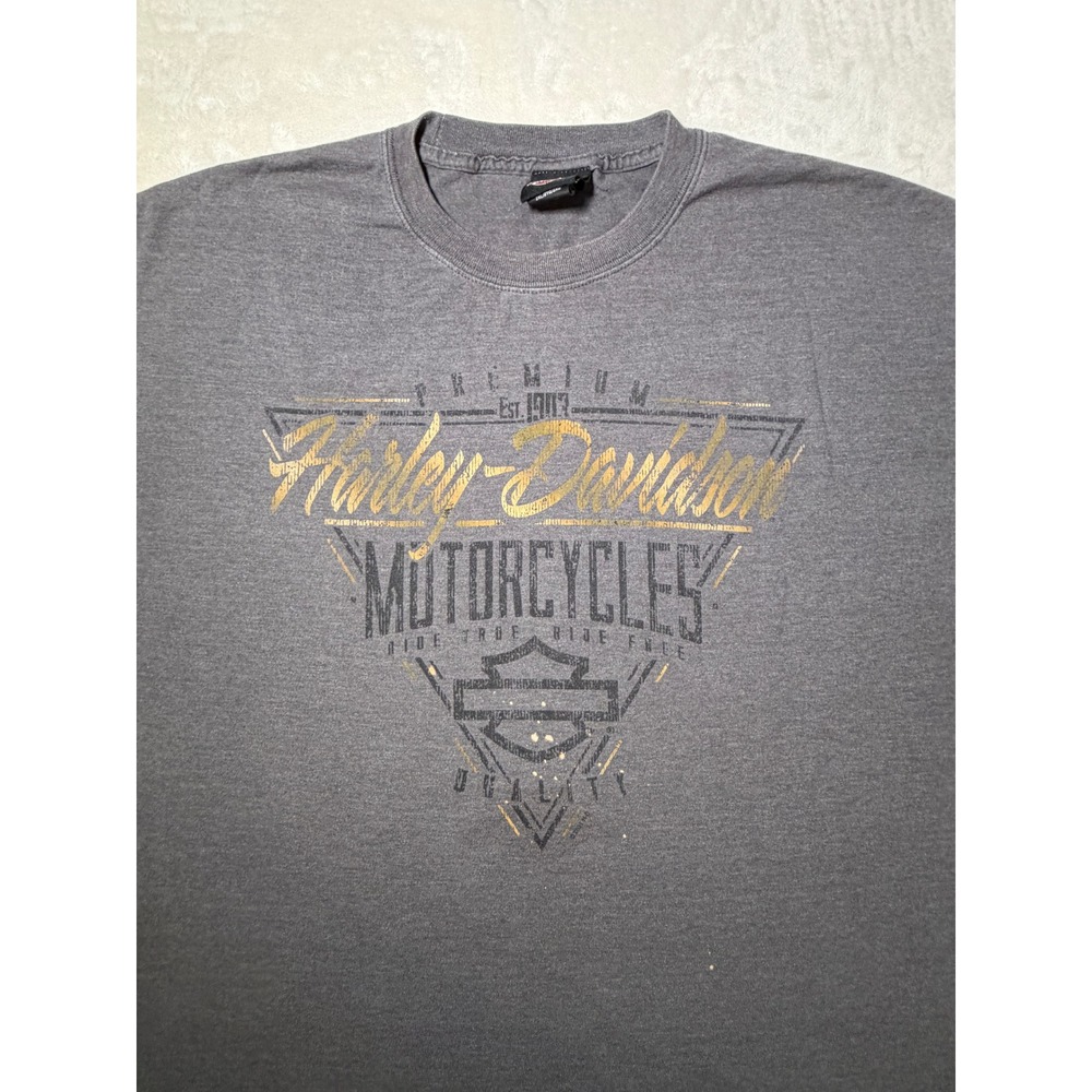 Harley-Davidson Gray Electric City Scranton PA Graphic T-Shirt Mens 2XL Fair